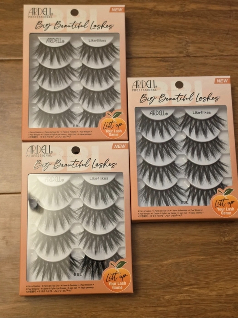 Ardell Professional Big Beautiful Lashes BBL 3 Boxes Lot